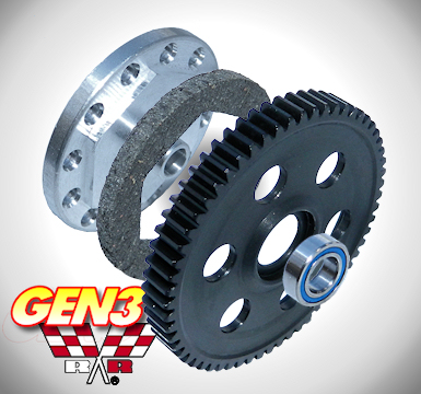  Traxxas E-REVO Brushless GEN3 Slipper Unit - 0.8 module 65 Tooth Steel Spur Gear/Slipper Pad/Backplate/Bearing  