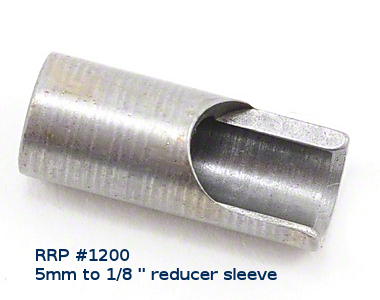 RRP#1200 5 m/m to 1/8 inch Reducer Sleeve RRP#1200 5 m/m to 1/8 inch Reducer Sleeve