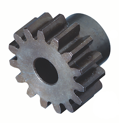 Extra Hard High Carbon Steel Motor Pinion - 5mm bore / 1 Module Extra Hard High Carbon Steel Motor Pinion - 5mm bore / 1 Module
