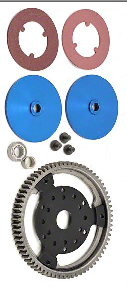  Double-Disc Slipper Kit - Hardened Steel Spur Gear, slipper pads, slipper plates, and bearing 